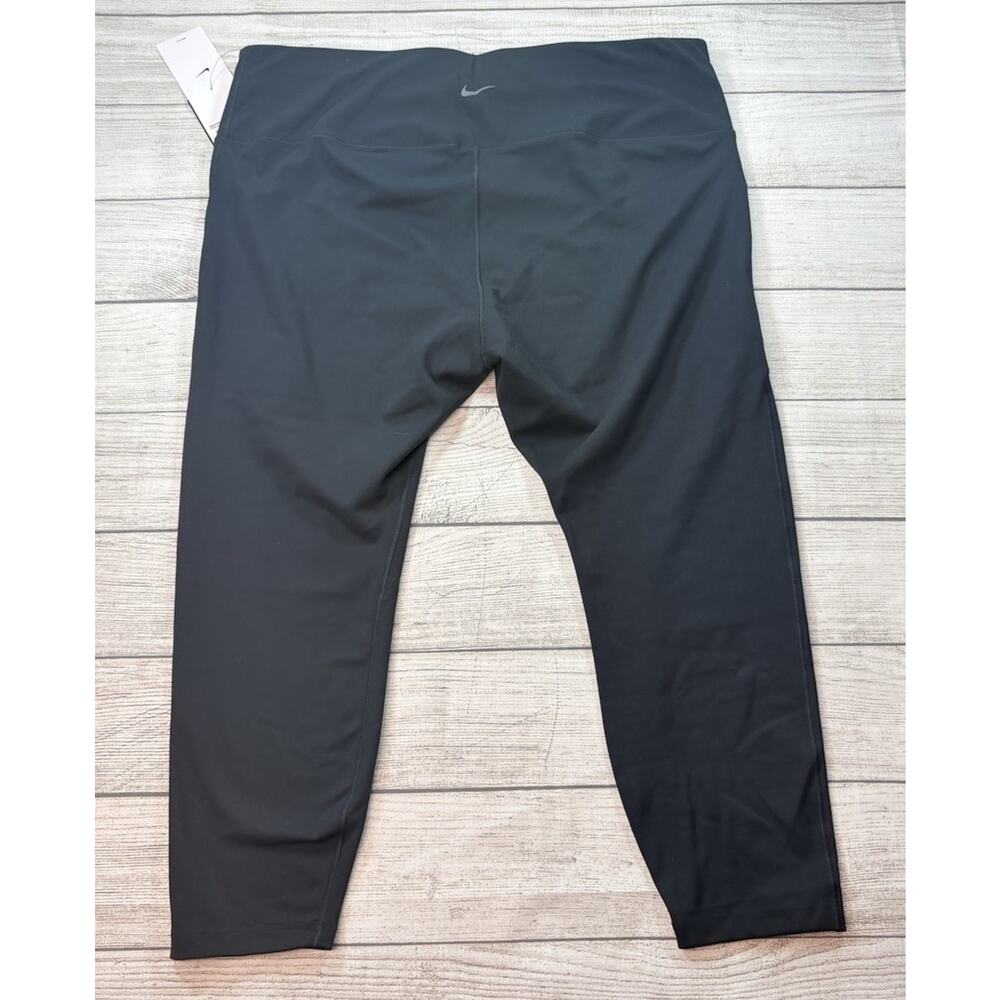 Nike One Women's High-Waisted 7/8 Leggings with Pockets Black Size 3X - Picture 10 of 11